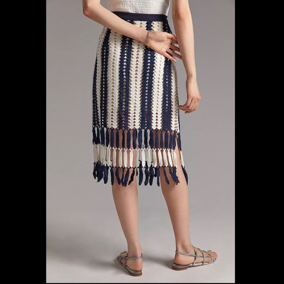 Anthropologie NWT Eva Franco Crochet MIDI Skirt Size XS. - Picture 6 of 14